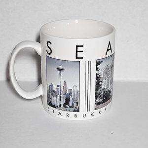 STARBUCKS City Scenes Series Coffee Cup - Mug - Seattle - 2003 - Oversize 18 oz